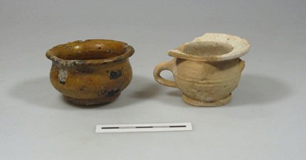 Na Veselé ulici se našly i miniatury nádobí z konce 17. století. Sloužily dětem jako hračky.