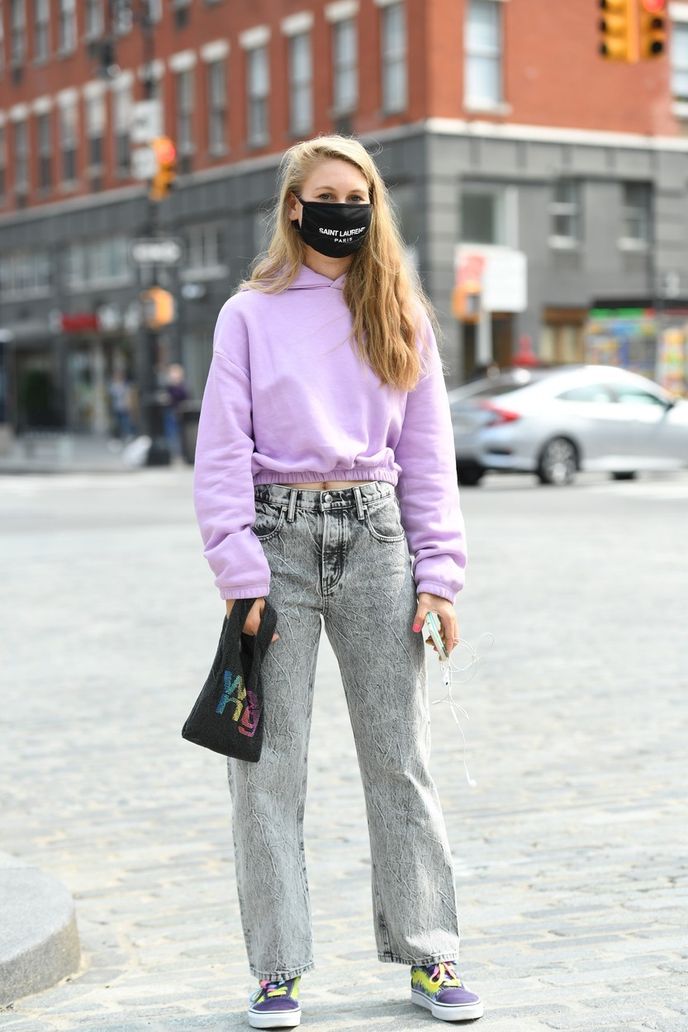 Street style na fashion weeku v New Yorku