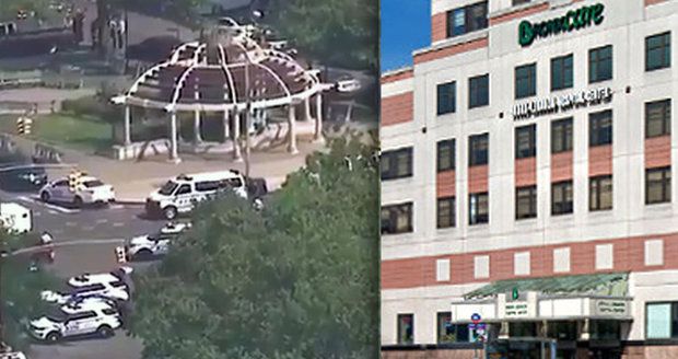 V nemocnici v New Yorku pálil útočník do lidí. Pak se zastřelil