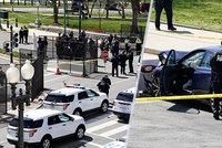 Další útok u Kapitolu: Řidič najel do barikád a pobodal policistu. Agresora pak zastřelili