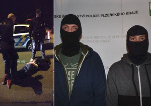 Policisté z obvodního oddělení v Plzni na Borech, kteří střelce dopadli.