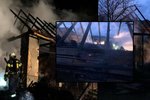 Ve Střelné na Vsetínsku hořela hospodářská budova. Příčinou mohlo být úmyslné zapálení.