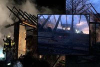 Hospodářskou budovu na Vsetínsku zachvátily plameny: Někdo ji zřejmě zapálil
