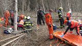 Na dva muže na Zlínsku spadly stromy: Jednoho zachraňoval vrtulník!