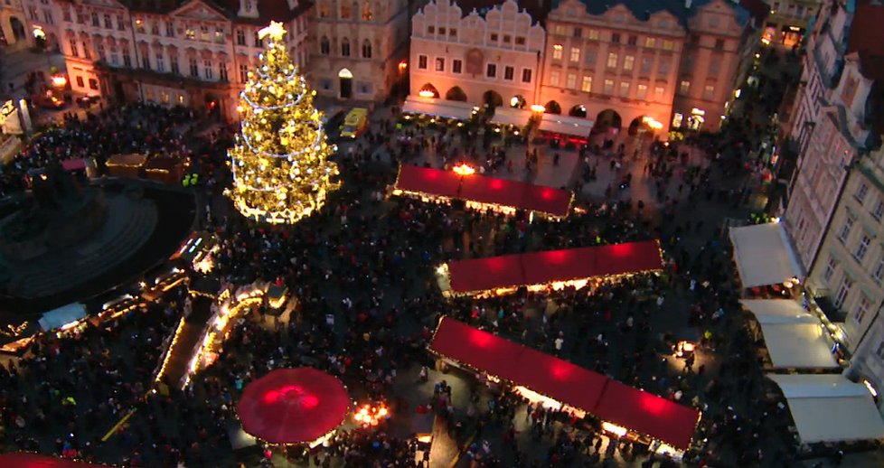 Vánoční strom v Praze