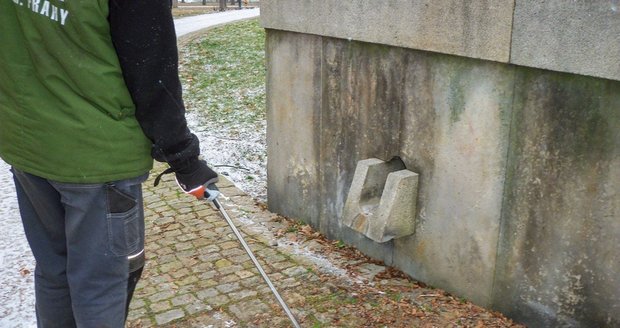 Ve Stromovce se zbavují plevele díky speciálnímu stroji, který produkuje infračervené záření.