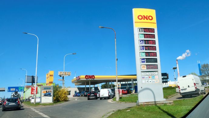 Ceny u čerpacích stanic v Česku před zastropováním (7.4.2026) Ceny u čerpacích stanic v Česku před zastropováním (7.4.2026)