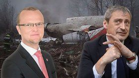 Ministr Stropnický (vpravo) se pustil do hejtmana Netolického, kterému vyčetl nevkusné srovnání s leteckým neštěstím ve Smolensku.