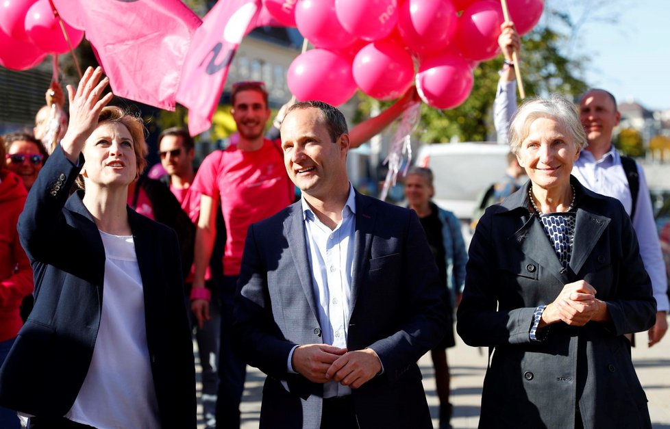 Kandidát Liberálního fóra Matthias Strolz.