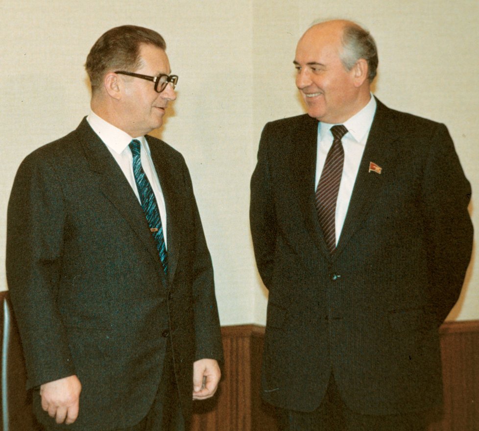 V roce 1987 s Michailem Gorbačovem