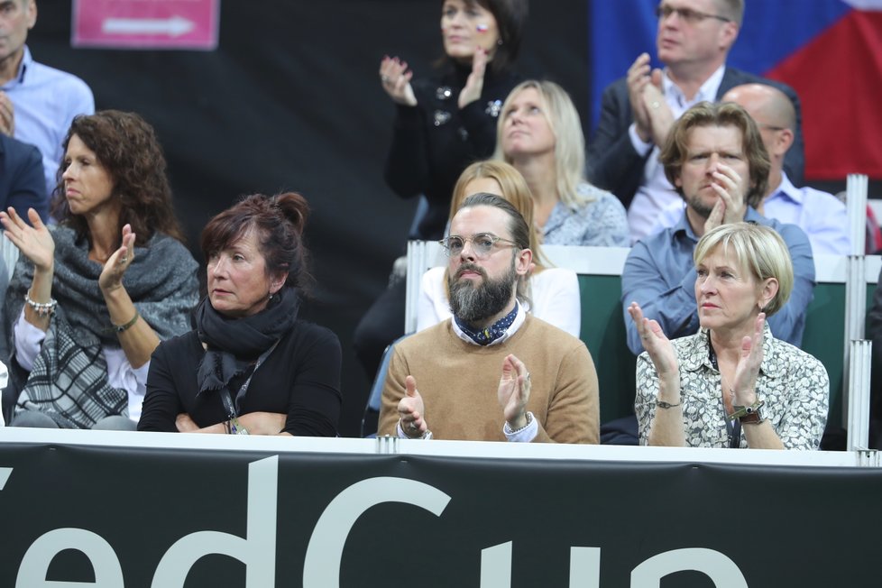 Matějček Strýcové fandí na Fedcupu