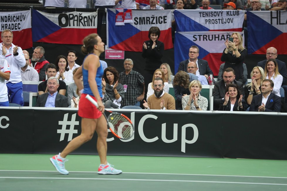 Matějček Strýcové fandí na Fedcupu