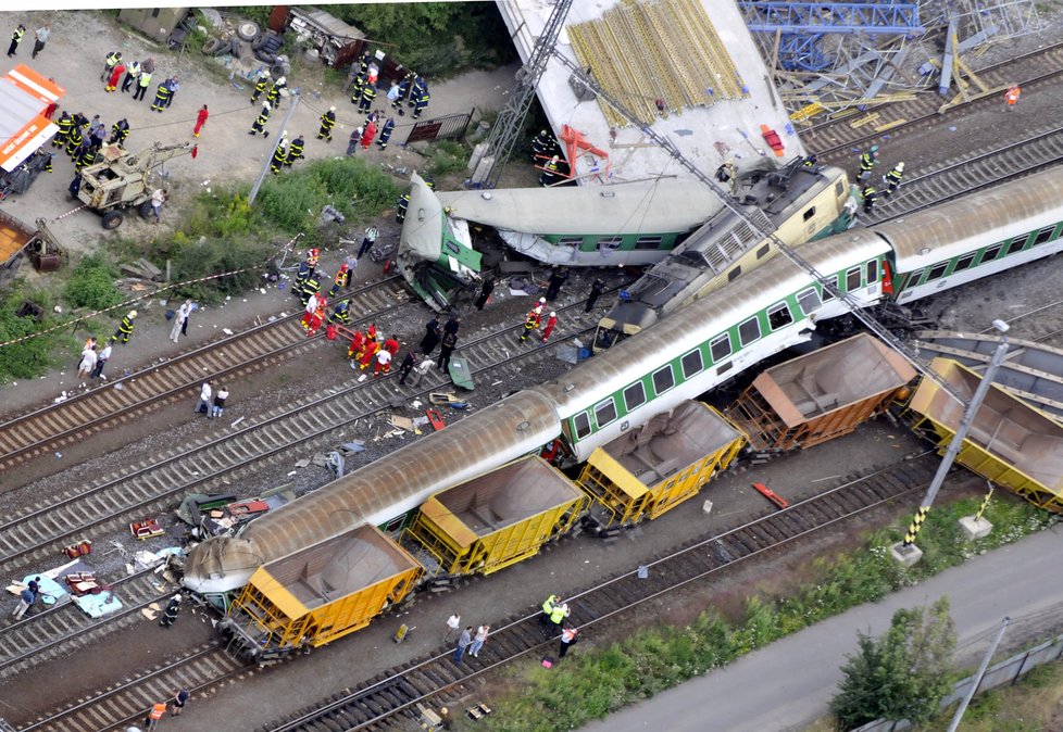 Vlakové neštěstí ve Studénce 22. 7. 2015