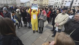 Studenti po celé České republice protestovali za ústavní hodnoty.