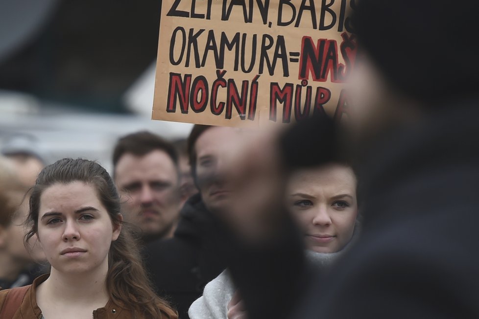 Studenti po celé České republice protestovali za ústavní hodnoty.