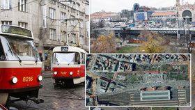 Vinohradskou a hlavní nádraží spojí tramvajová trať: Kudy povedou koleje? Tuhle variantu odklepli zastupitelé