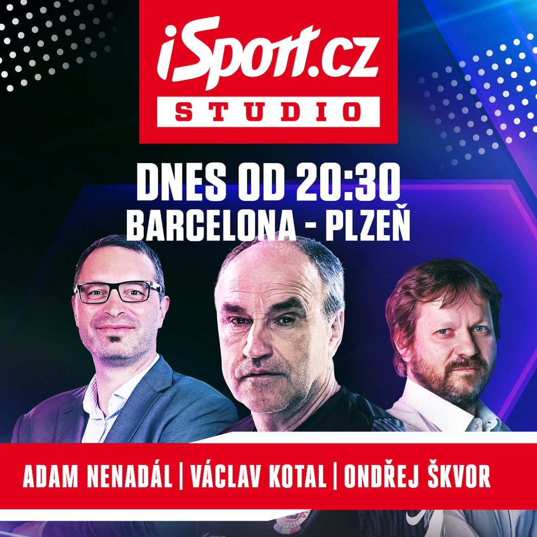 Studio iSport.cz k utkání Barcelona - Plzeň