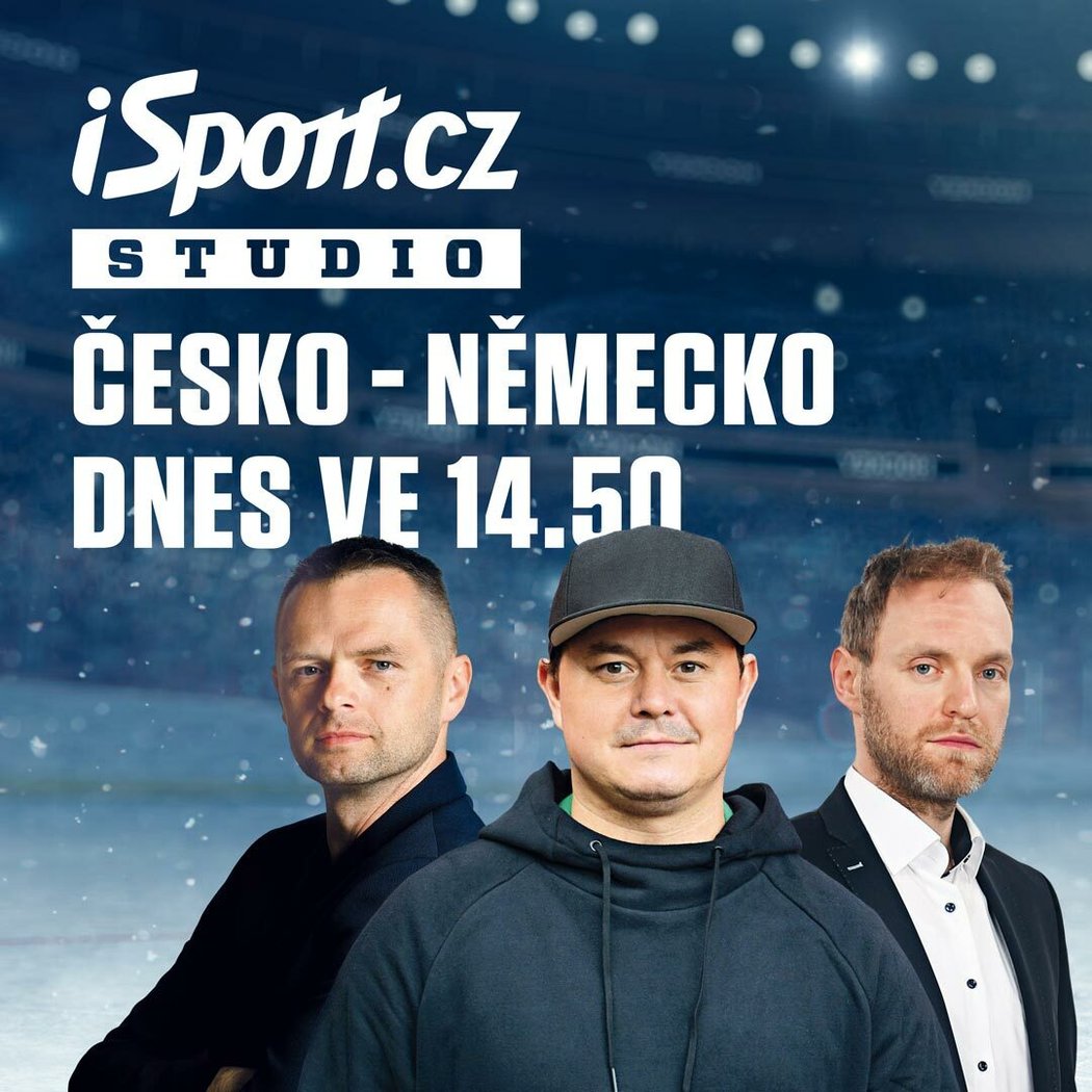 Sledujte iSport studio s Jiřím Hudlerem k utkání Česko - Německo