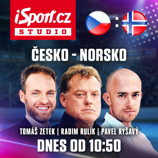 Sledujte dnes studio k utkání Česko - Norsko Sledujte dnes studio k utkání Česko - Norsko