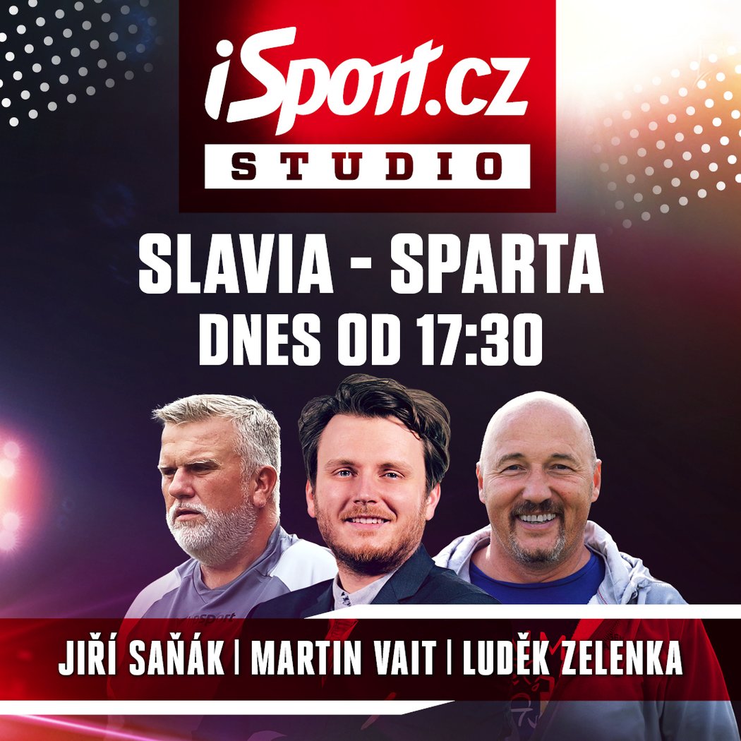 Sledujte Studio iSport.cz k derby Slavia - Sparta