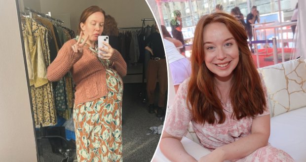 Alena Doláková při kostýmních zkouškách seriálu Studna