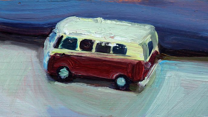 Tomáš Němec: Autobus (7,5x13 cm) 5 800 korun