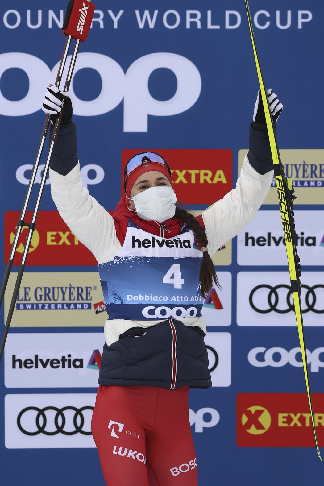 Ruská běžkyně na lyžích Julija Stupaková