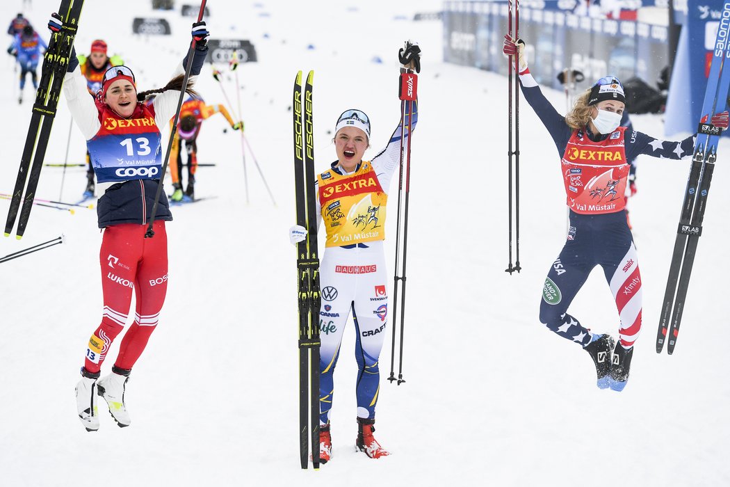 Ruská běžkyně na lyžích Julija Stupaková