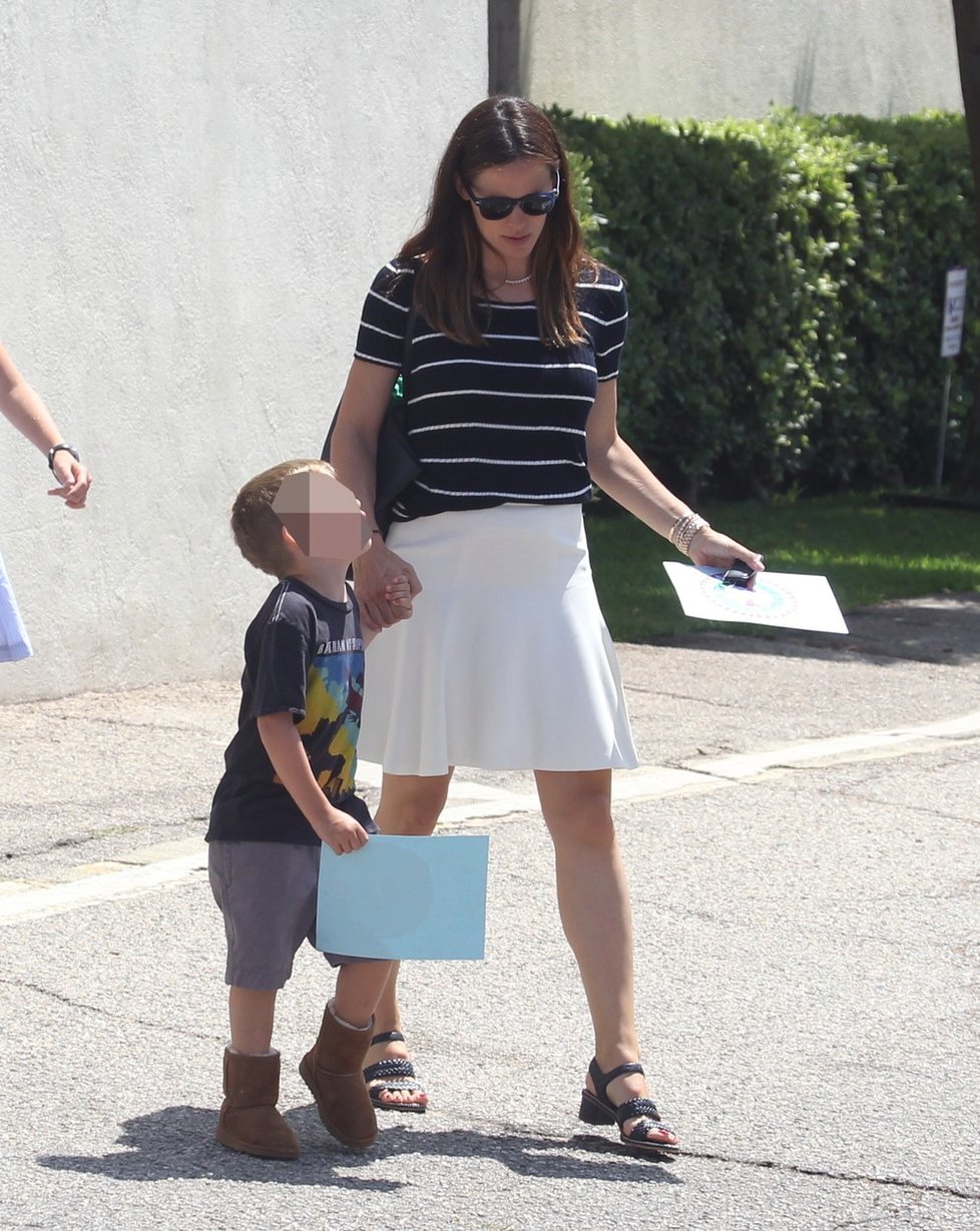 Jennifer Garnerová se synem Samuelem