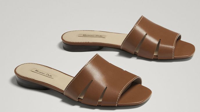 Kožené sandály Massimo Dutti, 2295 Kč