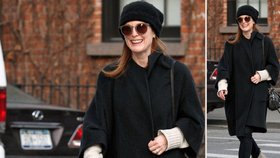 Styl podle celebrit: Zimní outfit podle Julianne Moore