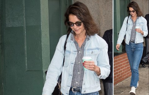 Styl podle celebrit: Džínový outfit Katie Holmes