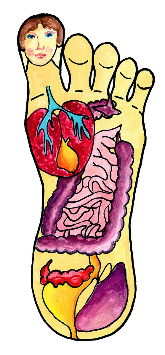 Chodidlo je také důležitou mapou vašich orgánů
