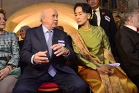 Prahu navštívila barmská disidentka Su Ťij: Nobelovku mám jen díky Havlovi, tvrdí!