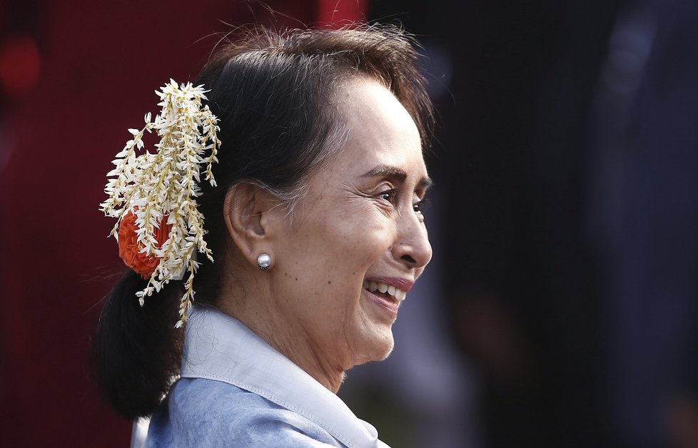 Barmská vůdkyně Su Ťij