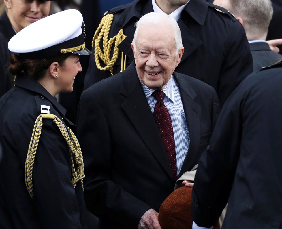 Exprezident USA Jimmy Carter (95) je na svůj věk velmi aktivní.