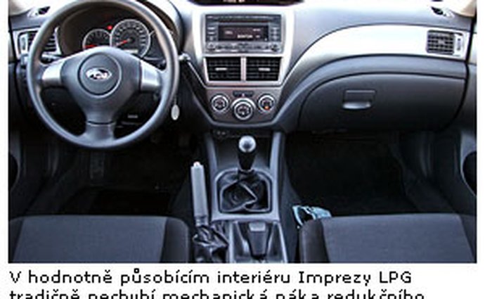 subaru lpg nizsistredni testy