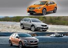 Designový trojboj: Subaru XV vs. Škoda Octavia Scout vs. Volvo V40 Cross Country