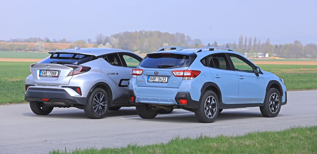 Toyota C-HR 1.2 Turbo AWD vs. Subaru XV 1.6i-S AWD