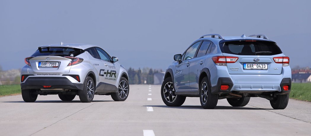 Toyota C-HR 1.2 Turbo AWD vs. Subaru XV 1.6i-S AWD