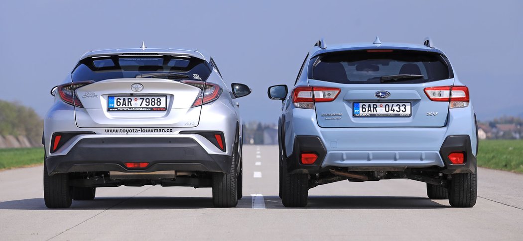 Toyota C-HR 1.2 Turbo AWD vs. Subaru XV 1.6i-S AWD