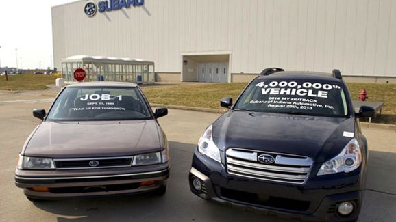 Subaru už v Indianě vyrobilo čtyři miliony vozů