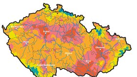 Nejhorší situace je v Praze a okolí, na Pardubicku, Olomoucku a na jižní Moravě. Země je ale vyprahlá po celém Česku. Sucho nepanuje v některých částech hraničních hor.