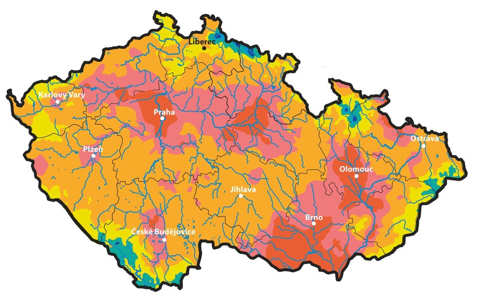 Nejhorší situace je v Praze a okolí, na Pardubicku, Olomoucku a na jižní Moravě. Země je ale vyprahlá po celém Česku. Sucho nepanuje v některých částech hraničních hor.