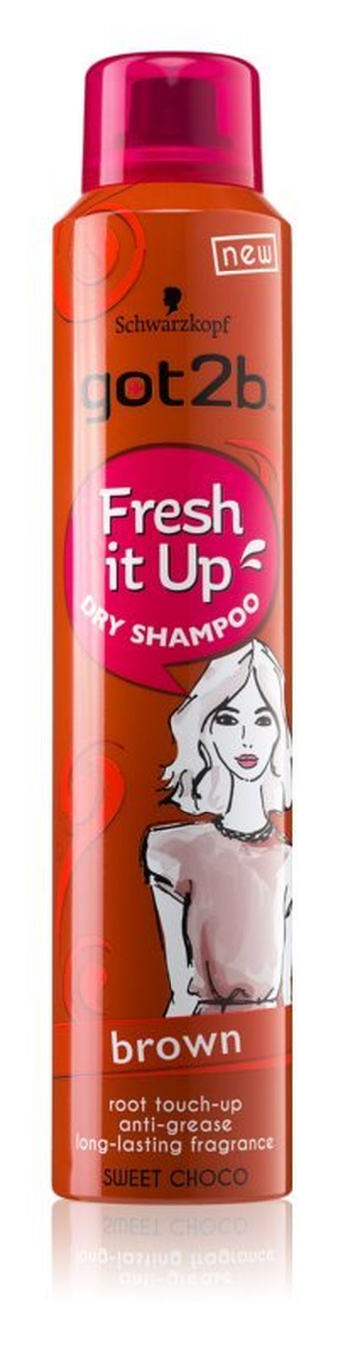 Suchý šampon pro hnědé vlasy, Fresh it Up, Schwarzkopf got2b, 109 Kč/200 ml