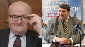 Exministr Herman zavítal na sjezd sudetských Němců. Za Havla v němčině mu tleskali