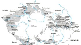 Území, kde se do poloviny dvacátého století mluvilo převážně německy.