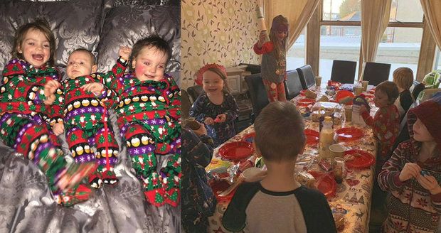 Vánoce rodiny s 21 dětmi: Balení dárků od srpna, košíky plné k prasknutí a hry na směny