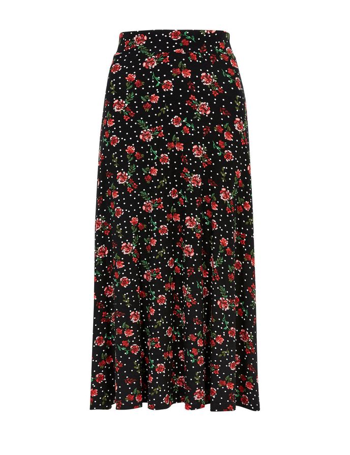 Květovaná midi sukně, Marks Spencer, 899 Kč