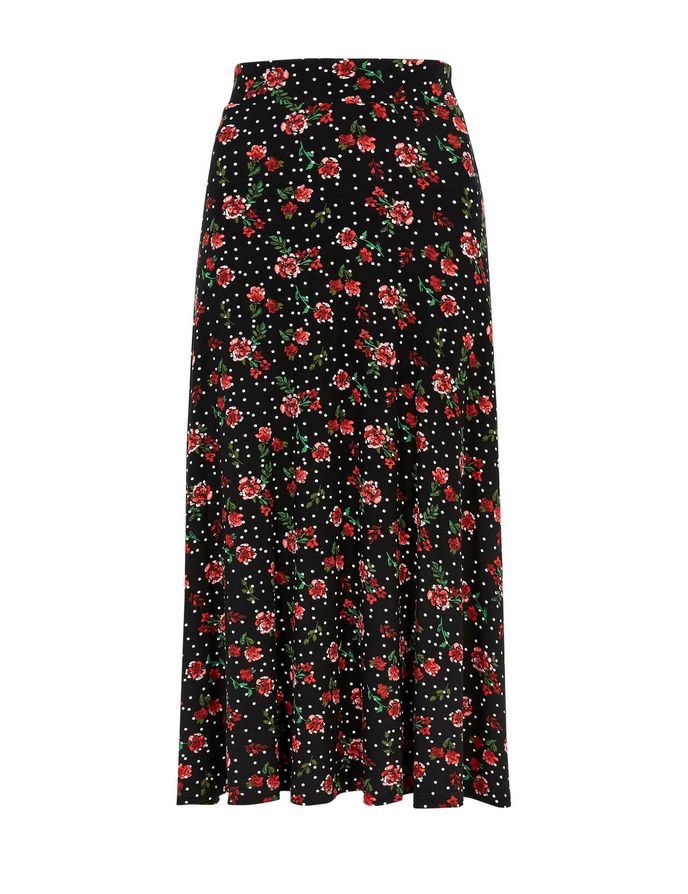 Květovaná midi sukně, Marks Spencer, 899 Kč Květovaná midi sukně, Marks Spencer, 899 Kč